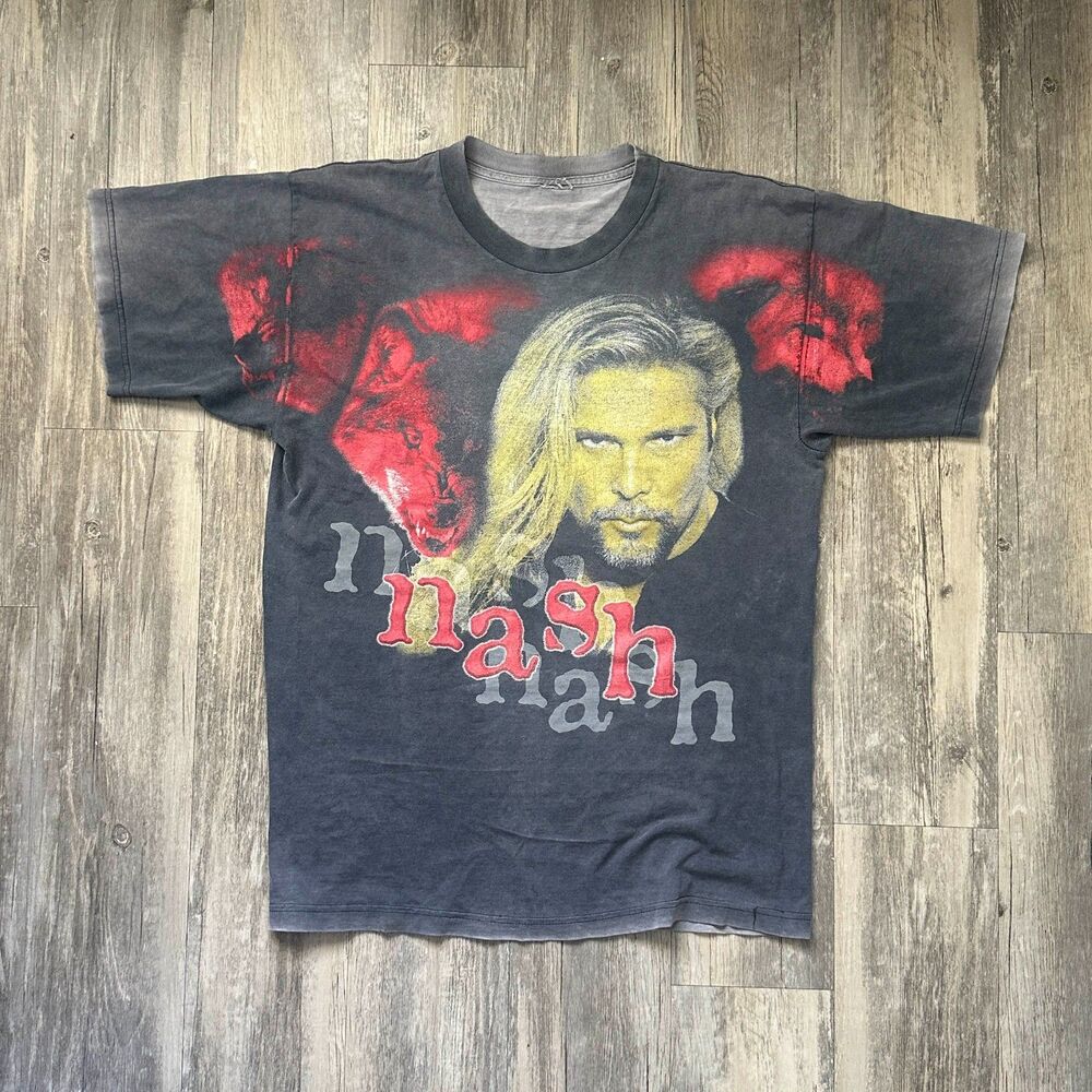 Vintage 1999 Kevin Nash For All To Envy T-Shirt Size Medium Wrestling WWF WWE